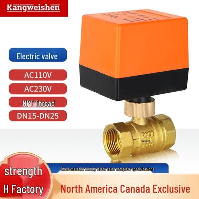 Трансграничный Электрический Шаровой Кран, Резьба NPT AC110В/230В, 3-проводной/2-контактный, 2-проводной/1-контактный, 2-ходовой Электрический Клапан