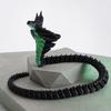 Украшение-Змея, Позабельная 3D-печатная фигурка змеи с подвижными суставами, Гибкие позы, Животное в темной тематике, Настольное коллекционное украшение