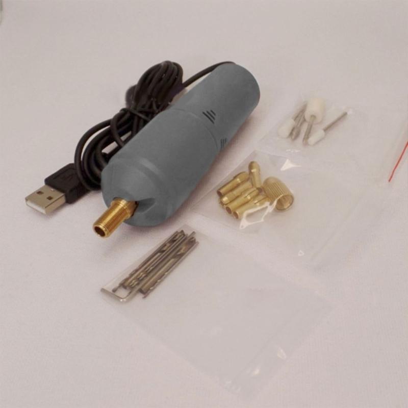 Мини-перламутровый пробойник для отверстий в ногтях, клей для украшений, открытие, мини-электродрель USB 5 В, электрическая полировальная машина для сверления