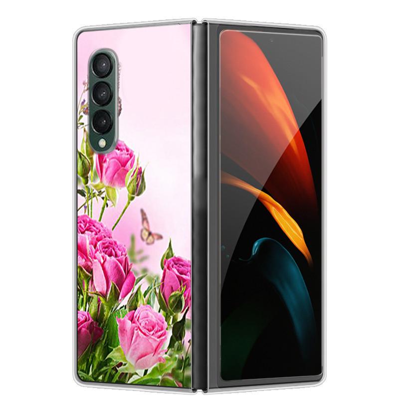 Чехол для Samsung Z Fold 5 Милый Модный Жесткий Прозрачный Чехол для Телефона для Samsung Galaxy Z Fold5 5G ZFold 4 6 5G Защитный Чехол ZFold6
