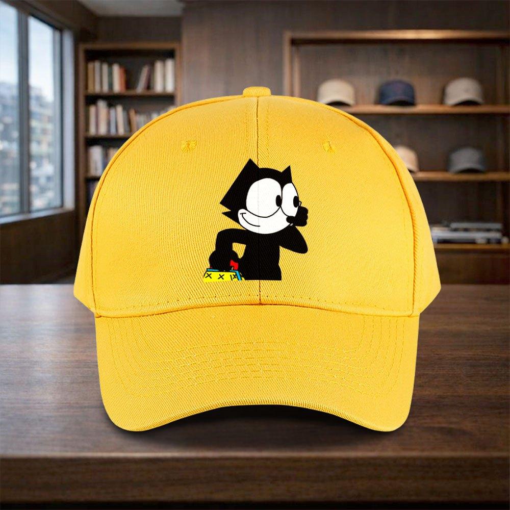pc Felix the Printed Baseball Cap  Adjustable Casual Sports Cap Lightweight Ideal for Vacation and Travel Streetwear