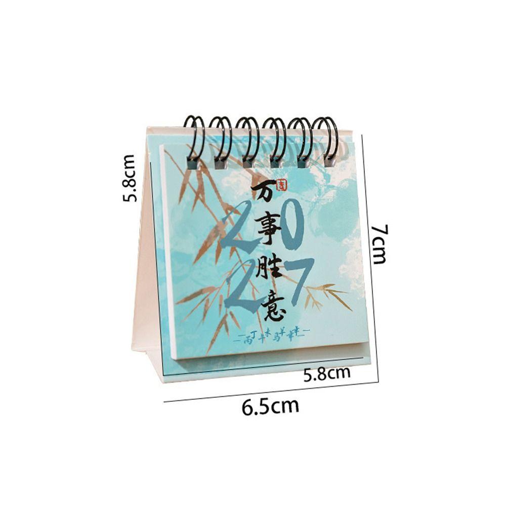 Paper Standing Flip Calendar Standing Design Monthly Planner Spiral Desk Calendar  School Supplies
