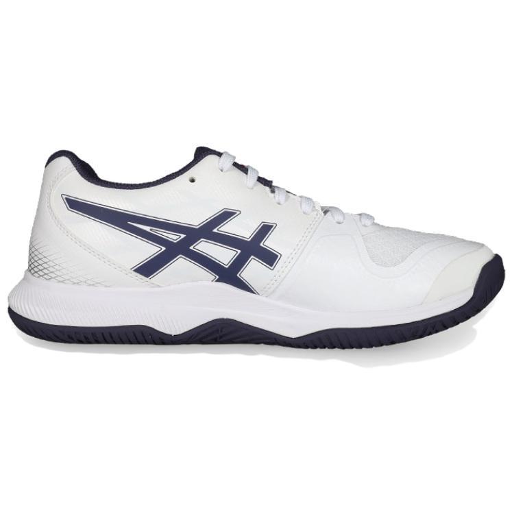 ASICS Gel Tactic 12 Abrasion Resistant Low top Badminton Shoes Unisex White Orange 1073A071-102