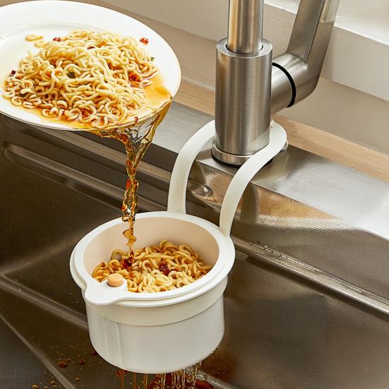 2Pcs Sink Hanging Basket BPA Free Easy To Clean Universal Simple Installation Multifunctional Removable Sink Strainer Basket