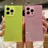 Роскошный прозрачный блестящий флуоресцентный прозрачный чехол для iPhone 16 14 11 12 13 15 Pro Max 14/15/16 Plus INS Мягкая силиконовая накладка