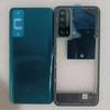 Полный корпус Средняя рамка для Huawei P Smart 2021 / Y7A PPA-LX2 LX3 Задняя крышка аккумулятора Задняя крышка с объективом камеры