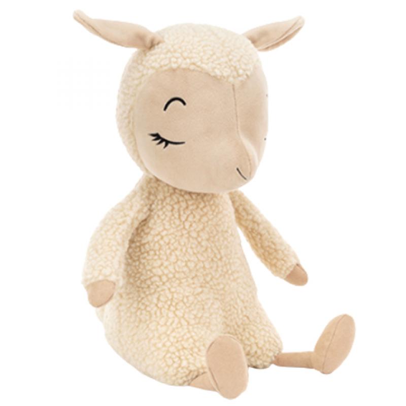 JELLYCAT Серия «Фермерские животные» Спящий ягненок Успокаивающая кукла-компаньон Плюшевая кукла 36 см высотой