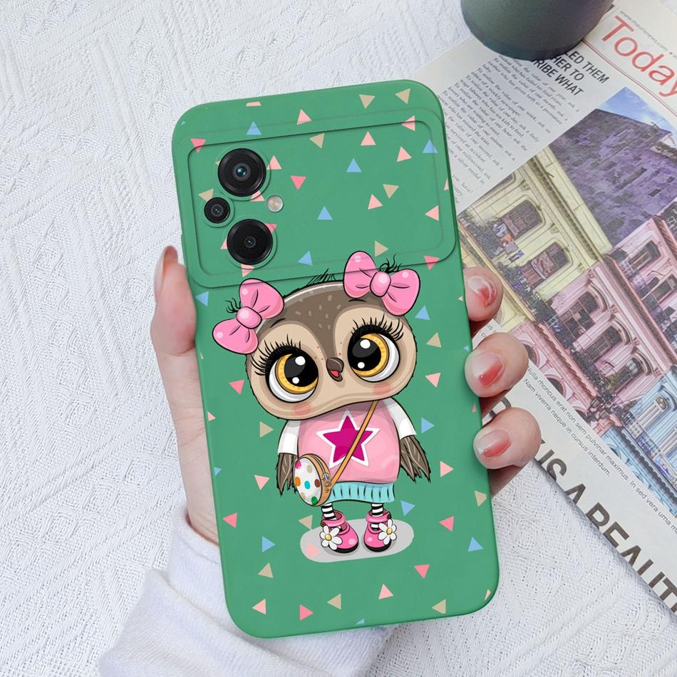 For Xiaomi Poco M5 M5S Phone Case Monster Cat Camera Protection Upgrade Liquid Silicone Bumper For Poco M 5 S Back Cover Shell