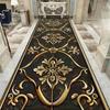 European Style Luxury Long Corridor Carpet Red Carpet Non-slip Stair Floor Mat Customizable Wedding Hall Passageway Corridor Rug
