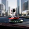 Вращающийся Астронавт Yousheng Украшение на Панель Приборов 2-в-1 Светящийся Цифровой Номер для Парковки с Противоскользящей Основой Аксессуары для Декора Салона Автомобиля для Всех