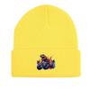 Monster Truck Dinosaur Print Knit Hat Beanie, Animal Skull Cap Stretchy Elastic Stylish Pompom Beanies Knitted Cap Beanie