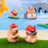 Игрушки-фигурки капибары из микропейзажа, имитация капибары, украшения из смолы, детские игрушки
