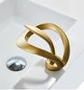 Tuqiu Bathroom Basin Faucet Black Bathroom Faucet Brass Creative Grey Sink Mixer Tap Hot & Cold Waterfall Basin Faucet