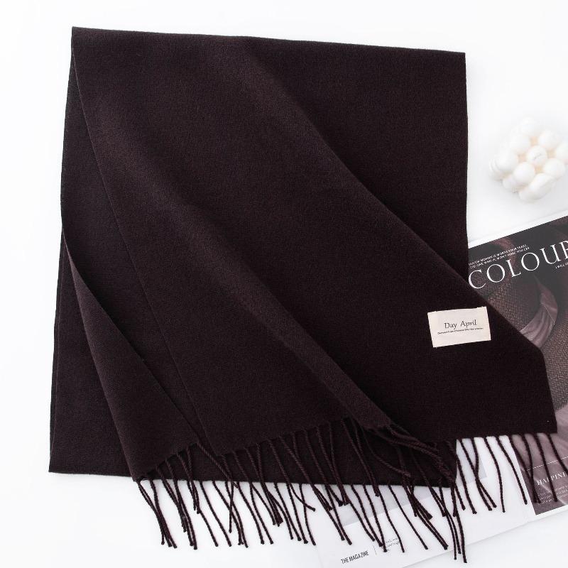 Morandi Color Scarf Shawl Solid Color Cashmere Feel Long Winter Wrap Luxury Soft Fashion Gift Lightweight Women’s Neck Scarf
