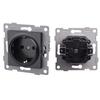 1Pcs PC Panel Modular Sockets And Switches Wall Power Socket Switch  for EU Standard Wall Mount DIY