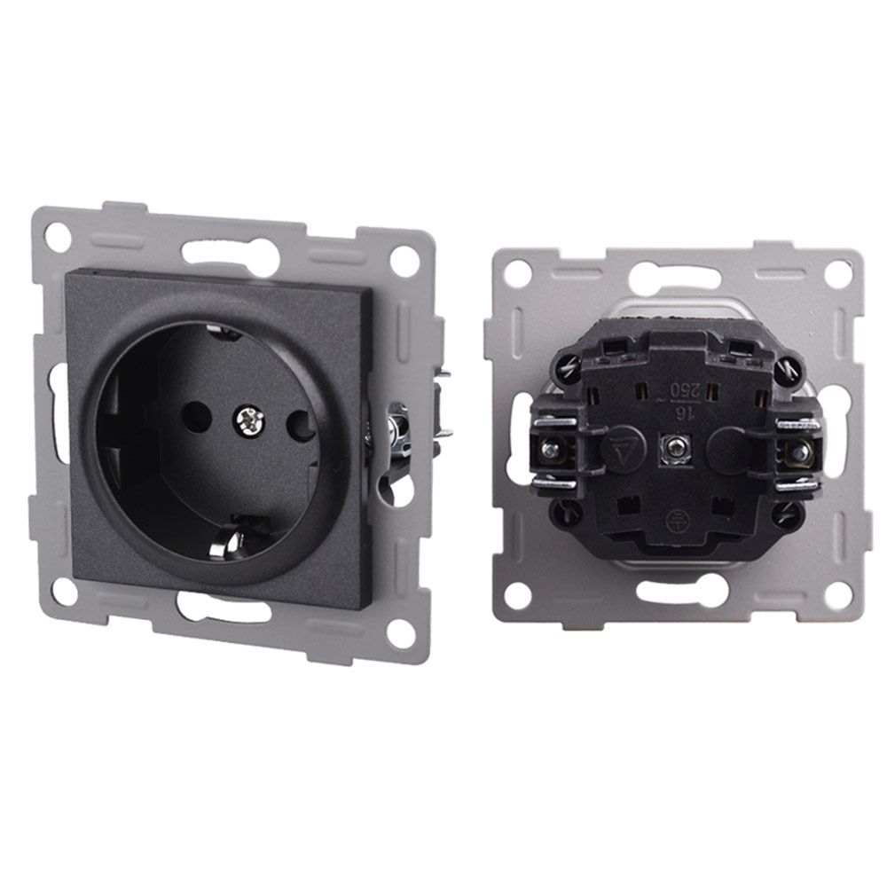 1Pcs Dual USB Fast Charge Panel Wall Switch EU French Socket Module for EU Standard Wall Mount DIY
