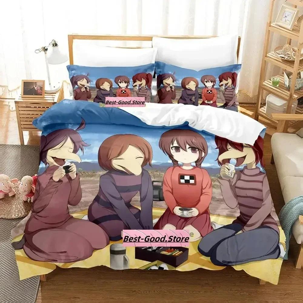 Постельное белье Yume Nikki Односпальное Двуспальное Набор с наволочкой Пододеяльник Мягкий Односпальный Двуспальный Queen Super King