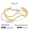 Uworld Minimalist Classic 18K Gold Color Plated Inlay White Zircon Three Layer Bracelet Waterproof Stainless Steel Jewelry Gift