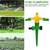 Rotating Lawn Sprinkler Large Area Coverage Adjustable Garden Watering System Easy To Install Sprinkler with Stake