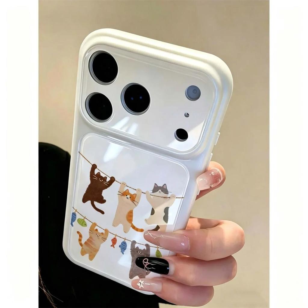 Милый кот на веревке для белья, подходит для чехла на телефон iPhone11Pro Apple 11/11 Blu-ray акриловый 11 мультяшный