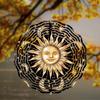 Sun and Moon Metal Wind Chime, Outdoor Hanging Decor for Garden, Patio, Living Room, Office, Ideal Gift for Mother
