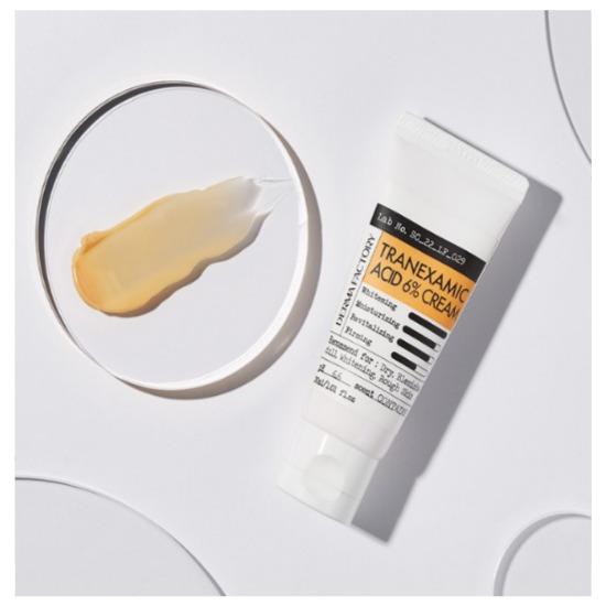 DERMA FACTORY [Сертифицировано как веганский продукт] Крем с транексамовой кислотой 6%