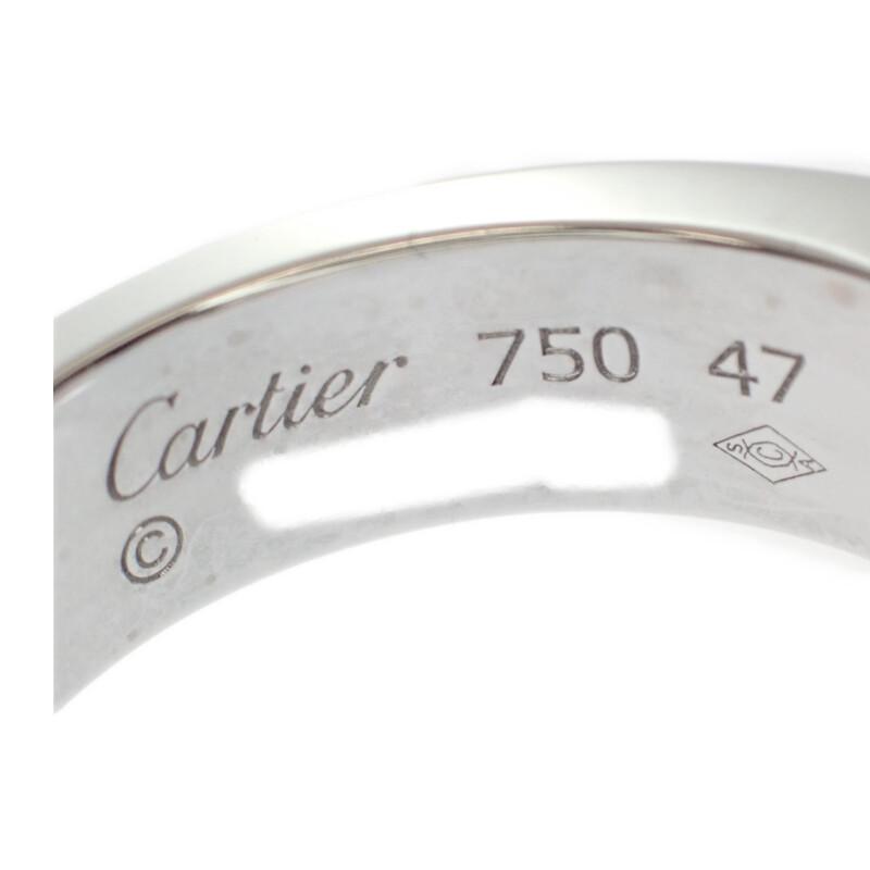Cartier B4071047 #7(JP Size) Ring K18 White Gold/diamond Women