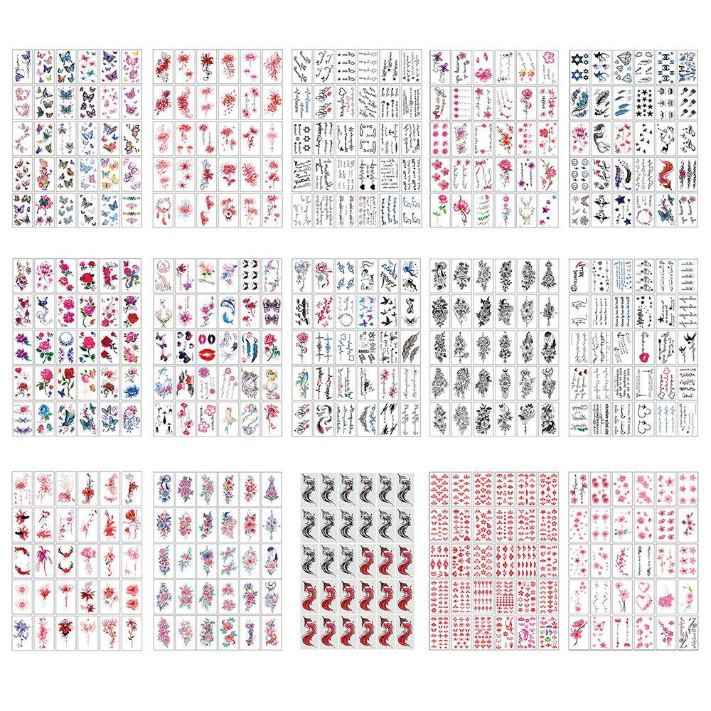 Стойкие Водостойкие Цветные Рисованные Татуировки Наклейки Временные Татуировки Поддельные Тату Наклейки для Тела