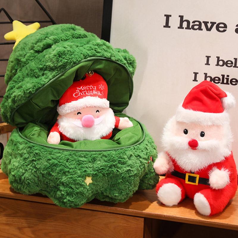 Мультяшная подушка олень кукла плюшевая игрушка украшения Санта Клаус кукла подруга праздничный подарок