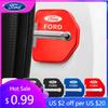 Car Sticker 4pcs Door Lock Decoration Protection Cover Emblem case for Ford Kuga Territory Focus RS Escort Fiesta Mondeo Accesso