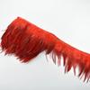 10Meters Saddle Pheasant Feathers Fringe for Clothes Ribbon Cock Feather Trim Flecos Tassel Needlework Decoration Sewing Decor
