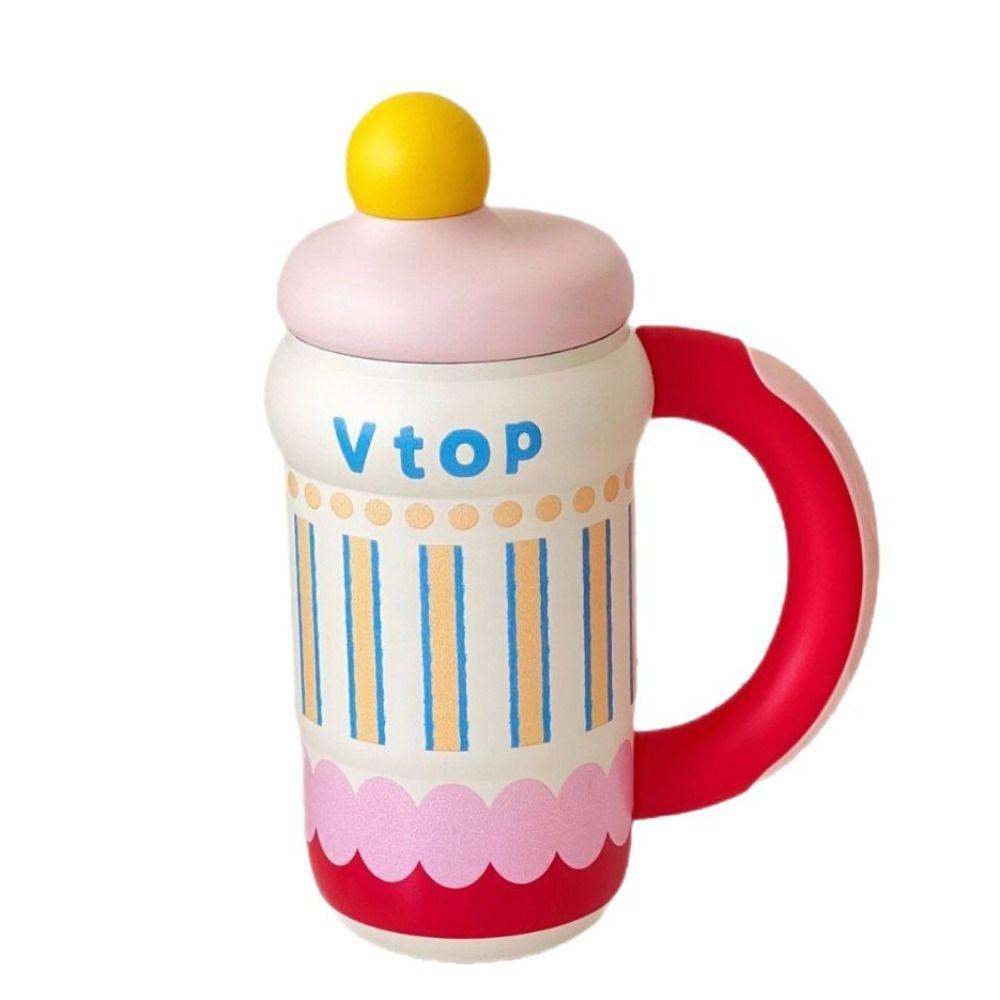 600ML Insulated Cup 316 Stainless Steel Thermal Bottle Durable Direct Drinking Cups for Student