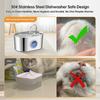 2.2L Cat Automatic Drinking Water Dispenser Smart Dogs Fountain Pet Auto Feeder With Visible Window Stainless Steel Water Bowl