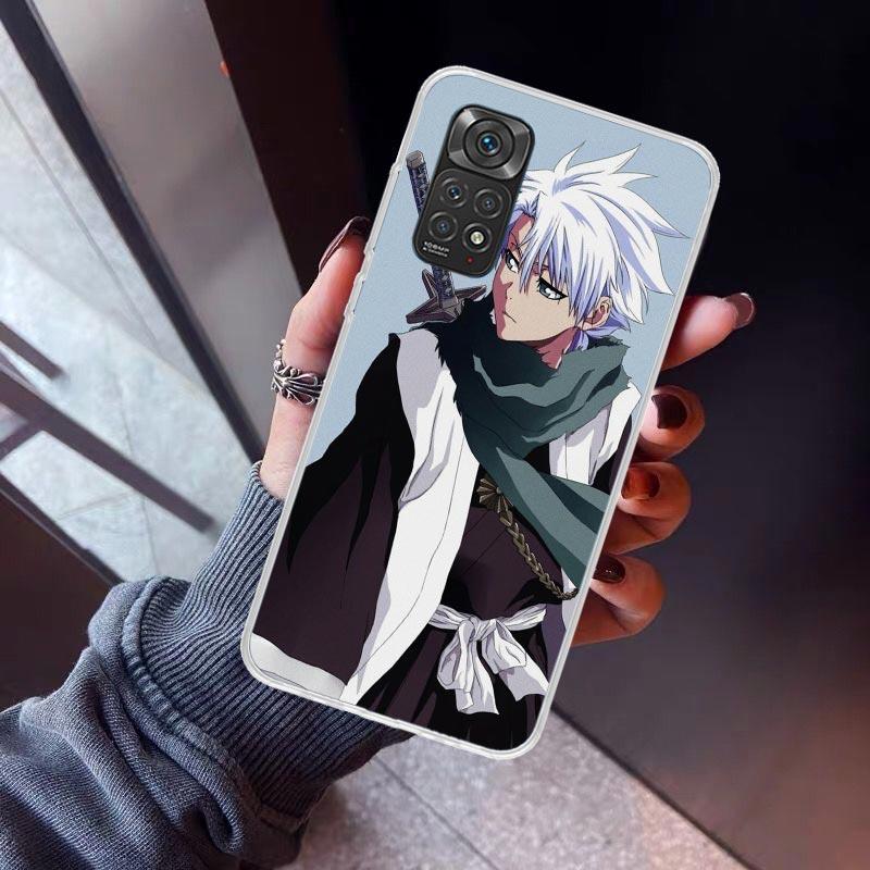 Bleach Hitsugaya Toushirou Phone Case For Xiaomi Redmi Note 10 11 12 13 14 15 Pro Plus 11S 12S 14S 11T 11E 10S Soft TPU Back Cov