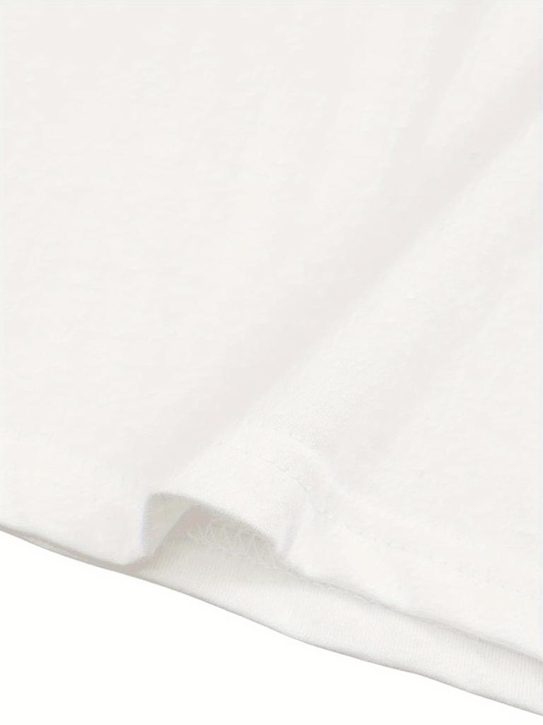 Футболка Regular Fit Crew Neck - повседневная с религиозным сатирическим графическим принтом, трикотажная ткань, всесезонная одежда для взрослых