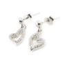 Les Trésors De Lily [I9781] - Silver 'Love' Silver Earrings (rhodium-plated) - 16x7 Mm