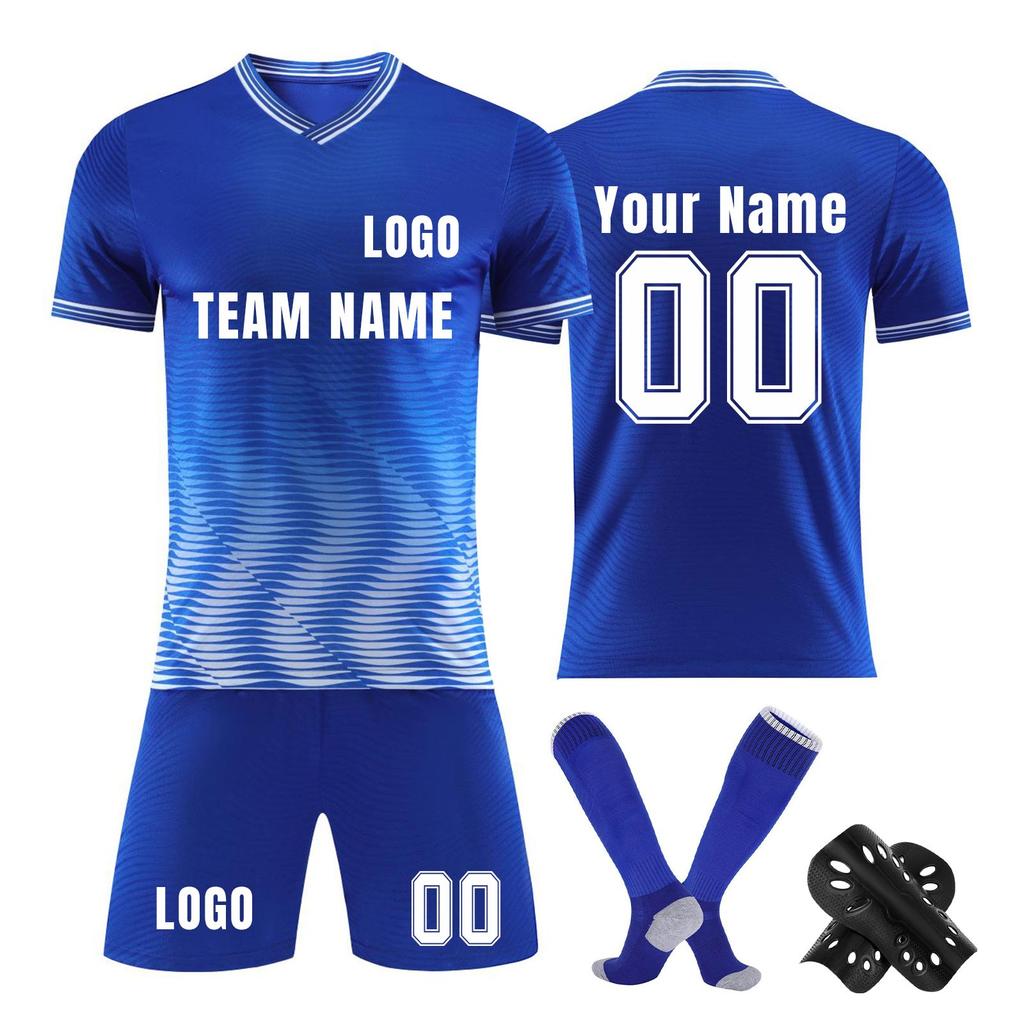 Personalised Shirts Kit Mens Girls With Name Number Custom Football Jerseys For Boys Training Suit