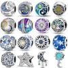 Hot Sale S925 Sterling Silver Star Moon Sun Starry Sky Series Charms Beads Fit Original  Bracelets SS925 DIY Jewelry Gifts