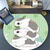 Natsume's Book of Friends Round Area Rug,Carpet Rug for Living Room Bedroom Sofa Playroom Decor,Non-slip Floor Mat
