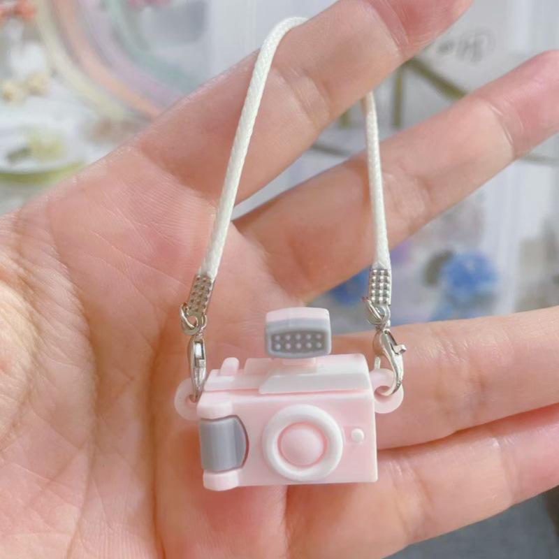 Labbubbu Cartoon Camera Pendant with Plush Doll Accessories