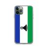 Coque iPhone - Lesotho - Drapeau - Souple - Multicolore - Compatible iPhone 11 Pro