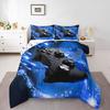 Erosebridal Teens Dirt Bike Comforter Set Twin Size, Motocross Rider Down Comforter for Kids Boys Adult Men, Motorbike Extreme Sport Bedding