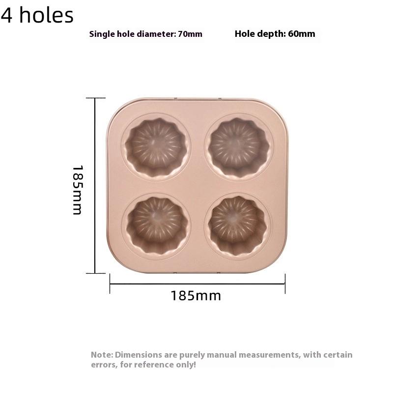 1/4/6/9 Отверстий Форма с Антипригарным Покрытием Форма для Торта Маленькая Форма для Маффинов Форма для Кексов из Углеродистой Стали Форма для Выпечки Кондитерская Форма Мини-Подставка для Кексов