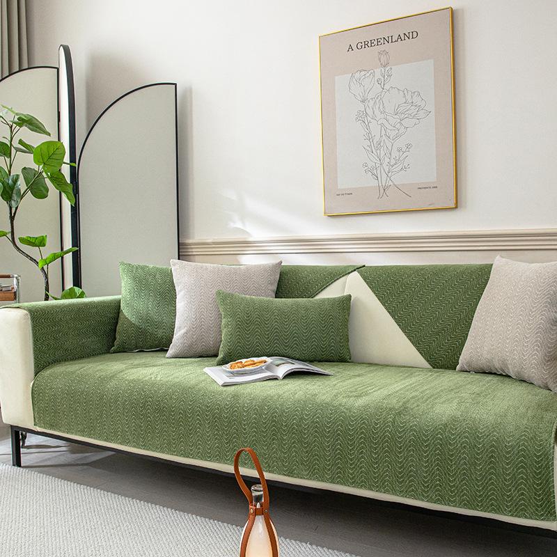 New Sofa Cushion, Universal In All Seasons, Non-Slip Seat Cushion, Simple And Dirt-Resistant High-End Fabric, Sofa Cover Cover Cloth