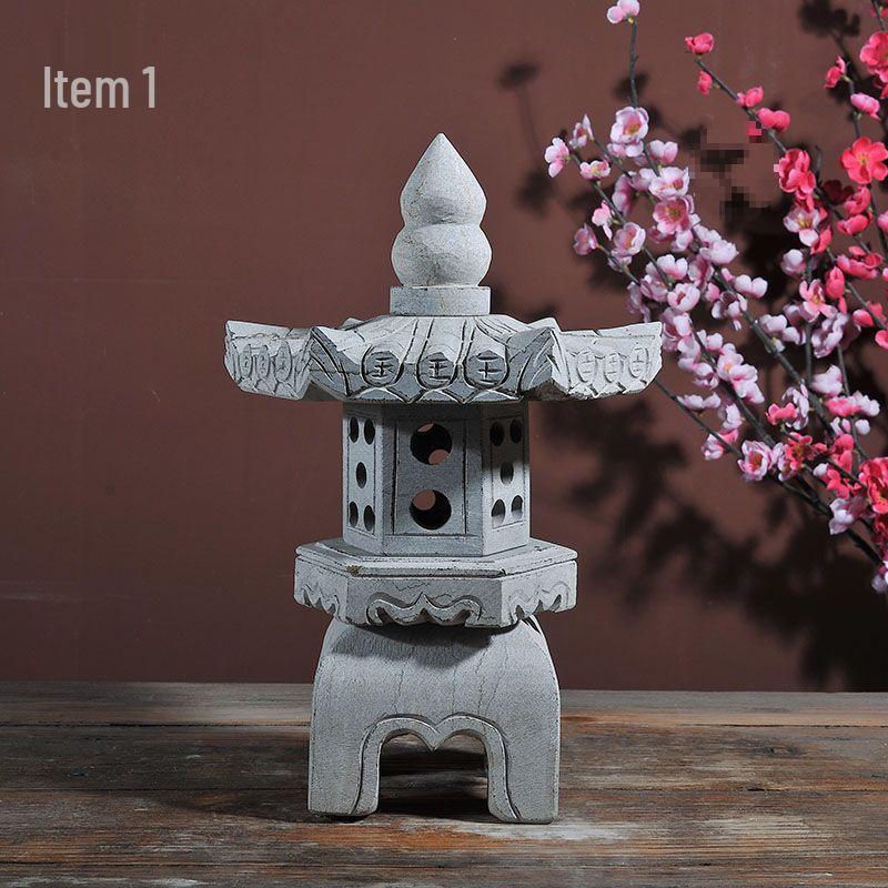 Bluestone Stone Lantern: Zen Landscape Decoration for Gardens and Courtyards