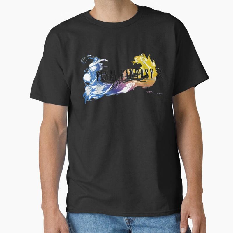 Final Fantasy X jrpg video game T Shirt for men 100 cotton large size Adult tops S6XL