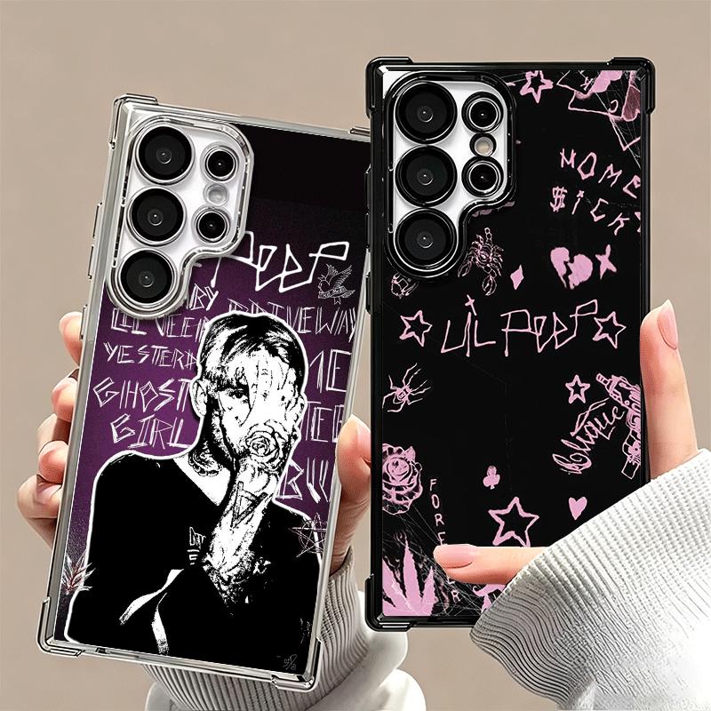 Чехол для телефона Lil Peep Hellboy Love с покрытием для Samsung Galaxy S24 S25 FE S26 Edge S23 Ultra S22 S21 Plus S20 Противоударный с подушкой безопасности