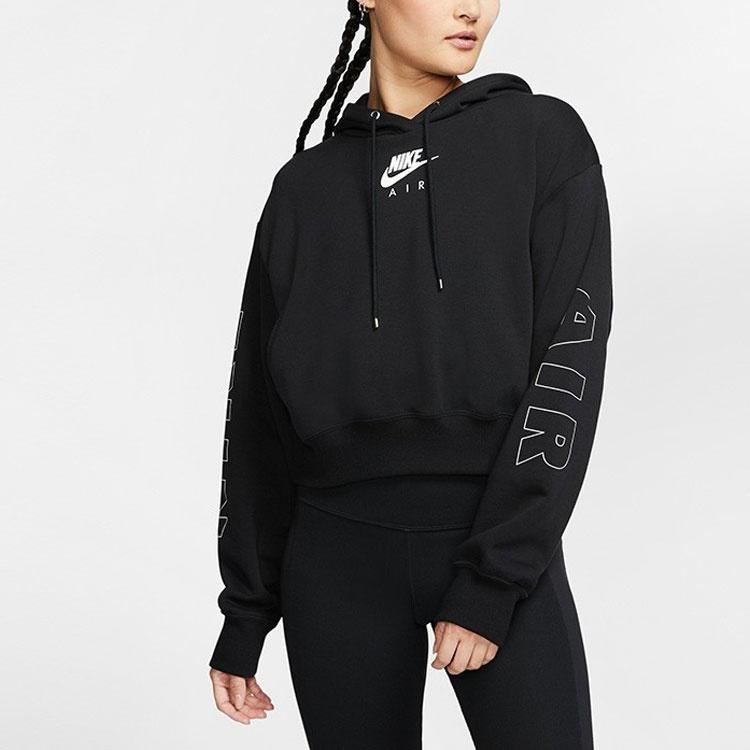 (WMNS) Худи Nike Air Fleece 'Черный' Женское CJ3083-010