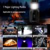 WARSUN High-Power Zoomable USB Rechargeable Flashlight
