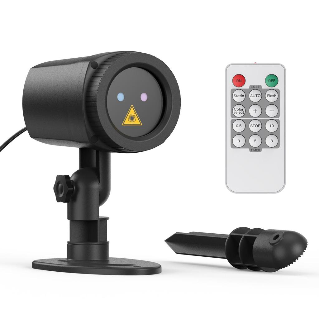 Рождественский проектор, световой датчик, звездный проектор, 10 режимов, водонепроницаемый IP65, украшение для вечеринок и сада